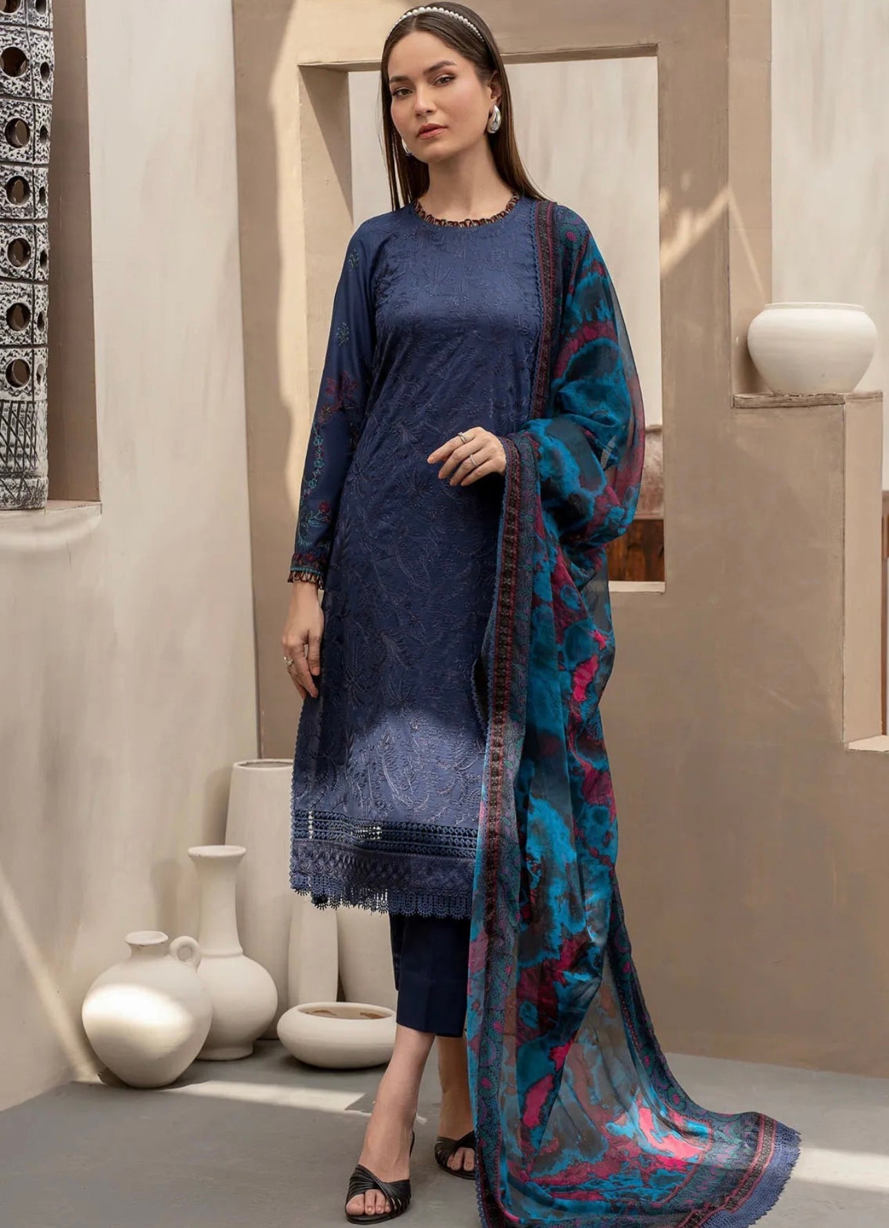 ZARIF ‘Festive Lawn’ | Embroidered Lawn Readymade | ZFL08