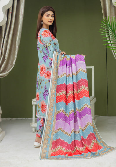 RANGZ ‘Gulaal’ | Embroidered Khaddar Readymade | RGZ032