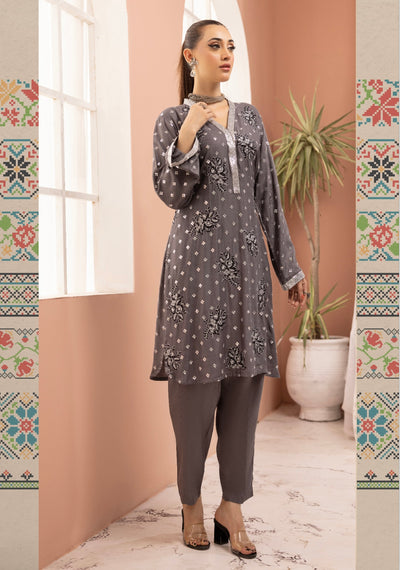 SIMRANS ‘Ethnic Co Ords’ | Embroidered Viscose 2pc Readymade | SM668