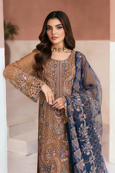 RAMSHA ‘Arzoo’ | Embroidered Chiffon Readymade | U110