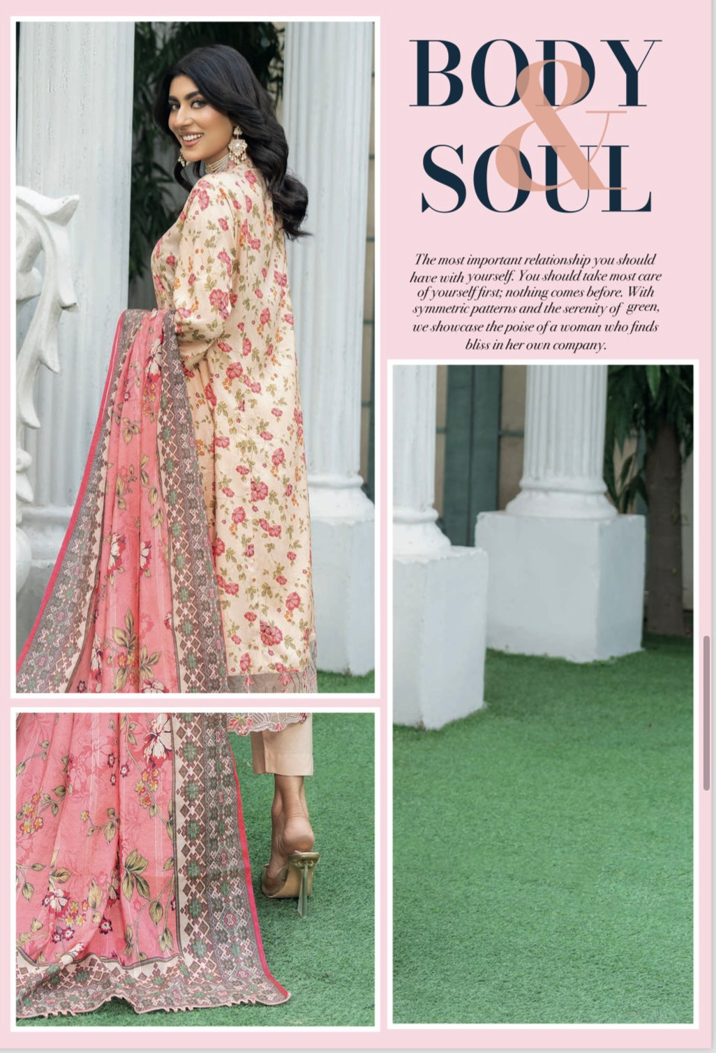 MUNIRA | Embroidered Linen Readymade | MEL06