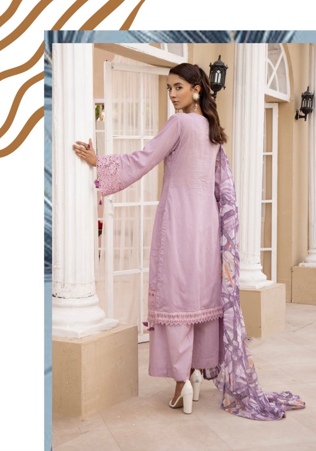 SIMRANS ‘Lawnkari’ | Embroidered Chikankari Readymade | SM599