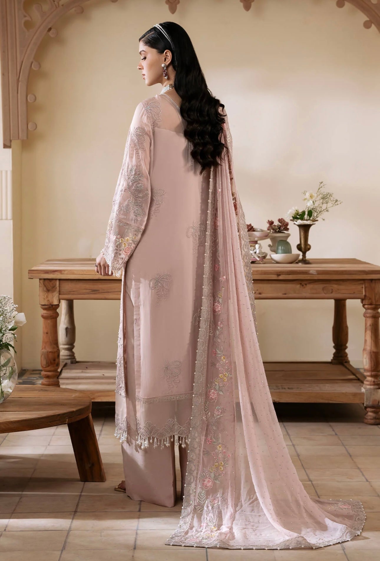 IMROZIA|SERENE PREMIUM ‘Muse’ | Embroidered Chiffon Readymade | S-1084