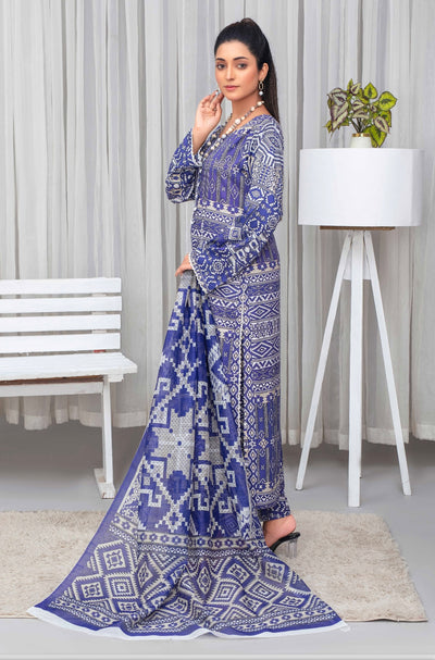 ASHYANA ‘Vol 18’ | Embroidered Linen 3pc Readymade  | ARA05