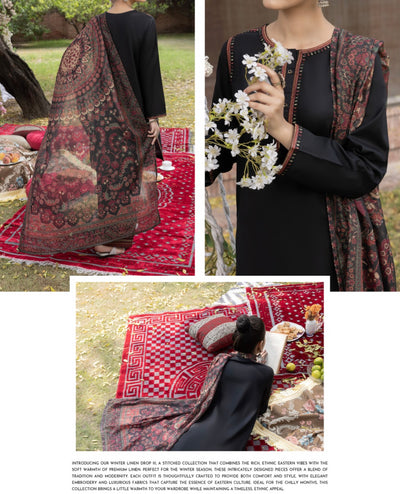 Casuallite ‘Wabasta’ | Luxury Embroidered Linen Readymade | HT235