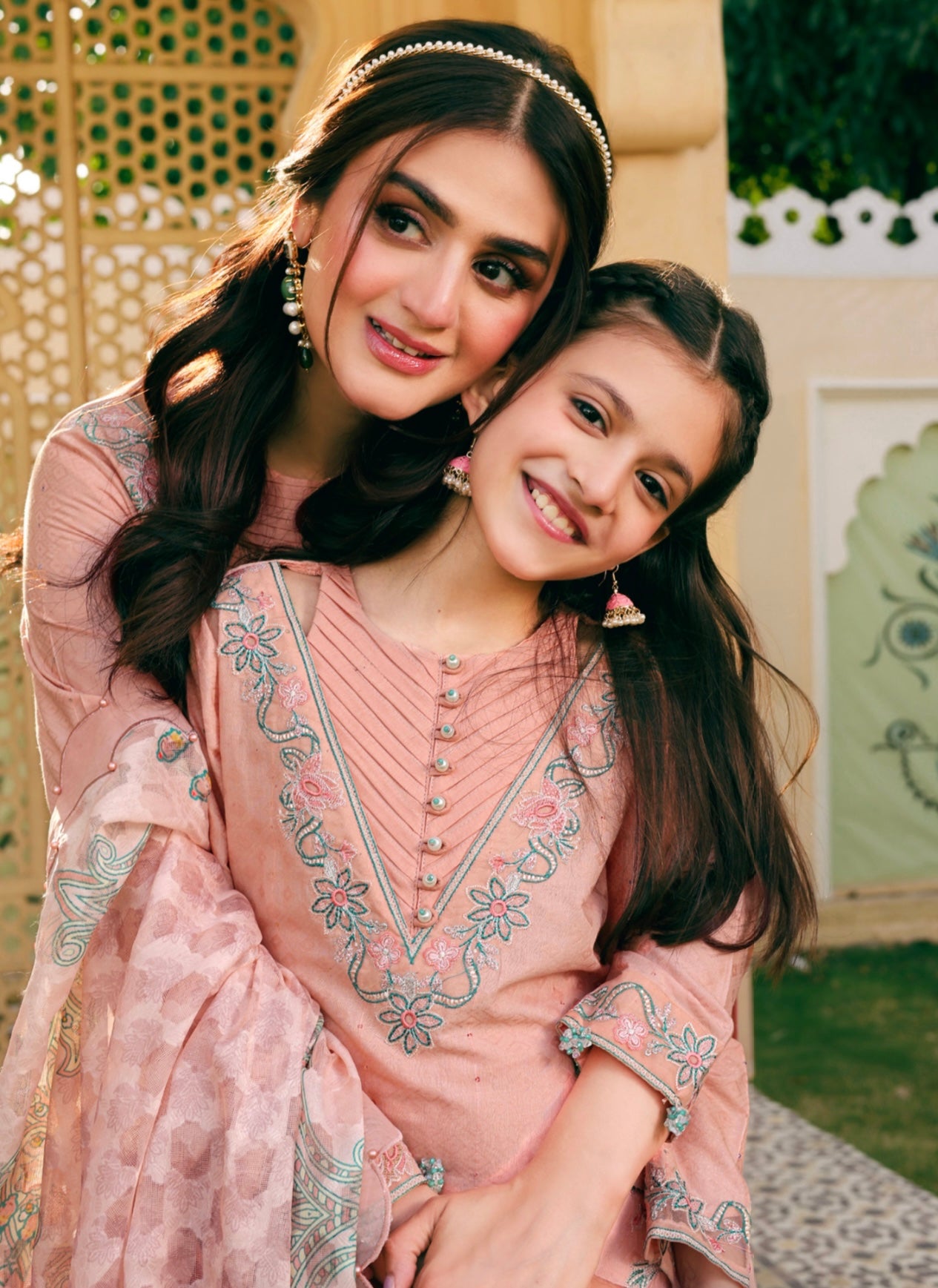 SIMRANS ‘Eid Edition’ | Embroidered Lawn Mother & Daughter Readymade | SM575