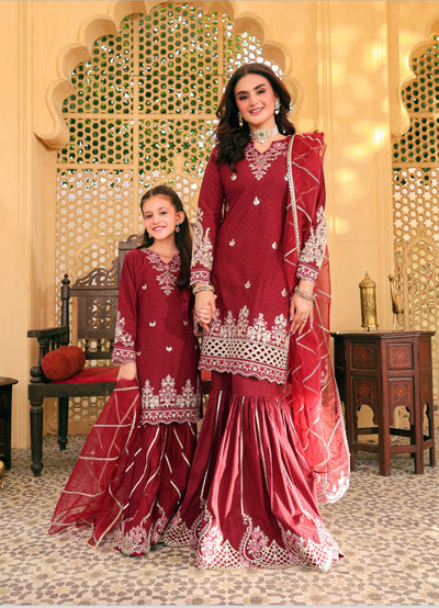 SIMRANS ‘Eid Edition’ | Embroidered Lawn Mother & Daughter Readymade | SM577