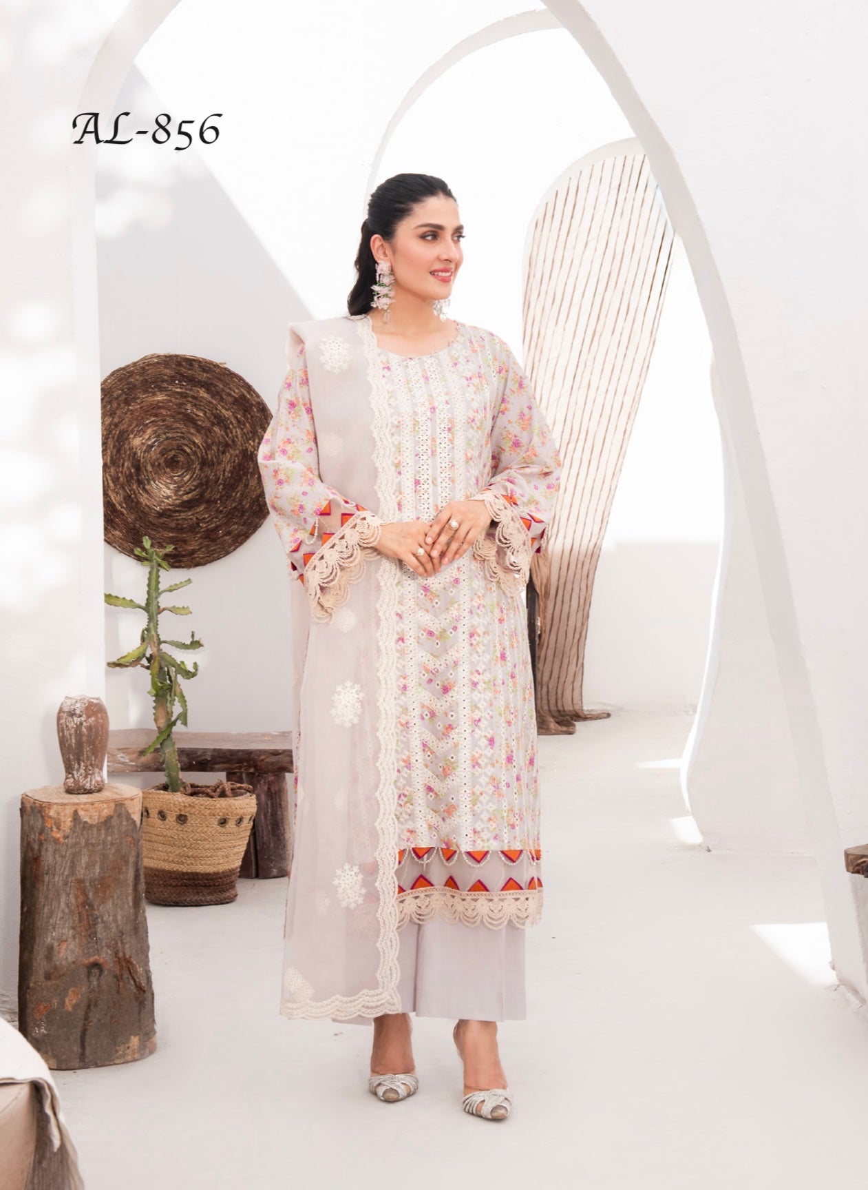 ALLY’s ‘Ayeza Khan’ | Embroidered Chikankari Mother & Daughter Readymade  | AL441