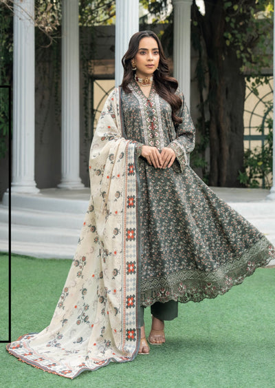 MUNIRA | Embroidered Linen Readymade | MEL05