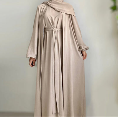 AMIRA Abaya | Solid Colour Simple Plain Islamic Muslim Clothing Adults Breathable | AA001 (6 Colours)