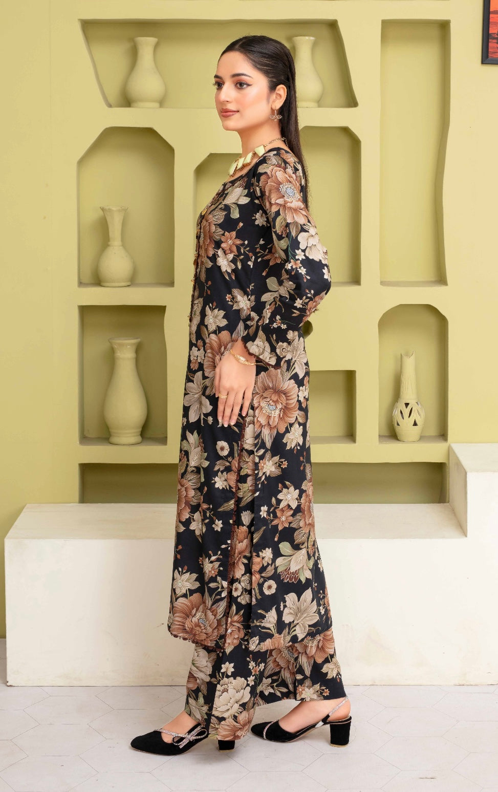 ASHYANA Vol 19 | Embroidered Linen 2pc Readymade  | ARB03