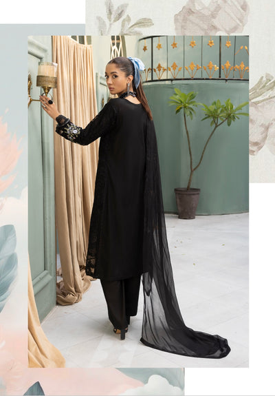 SIMRANS ‘Aisha MB’ | Embroidered Linenkari Readymade | SM698