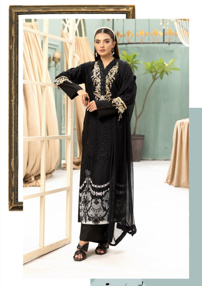 SIMRANS ‘Khoobsurat’ | Embroidered Linenkari Readymade | SM691