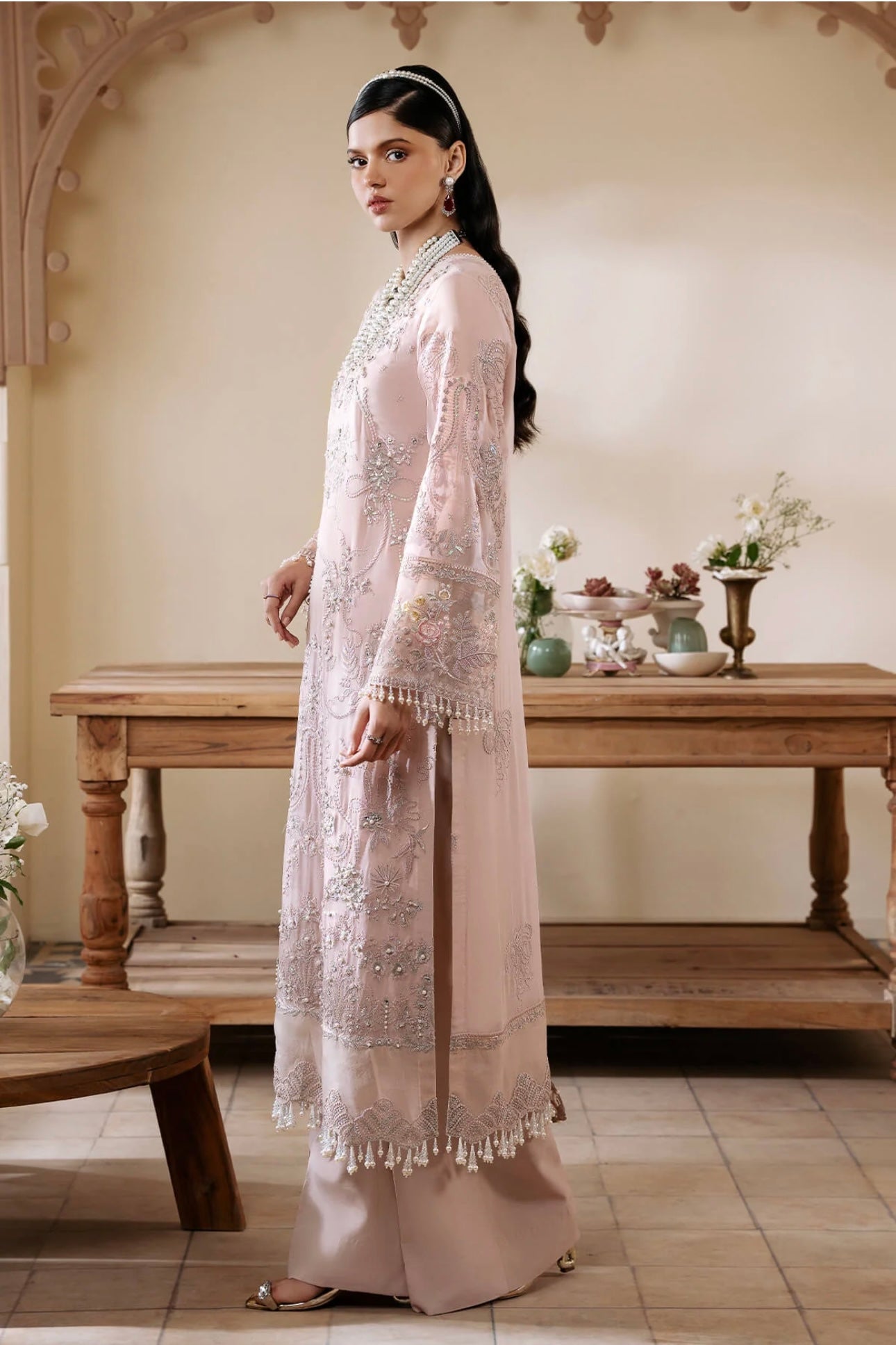 IMROZIA|SERENE PREMIUM ‘Muse’ | Embroidered Chiffon Readymade | S-1084