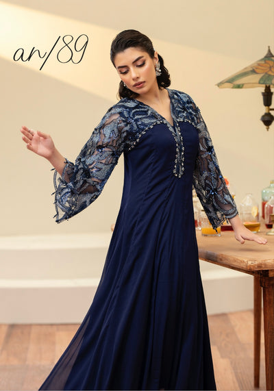 AIN | Embroidered Chiffon Readymade | AN-89