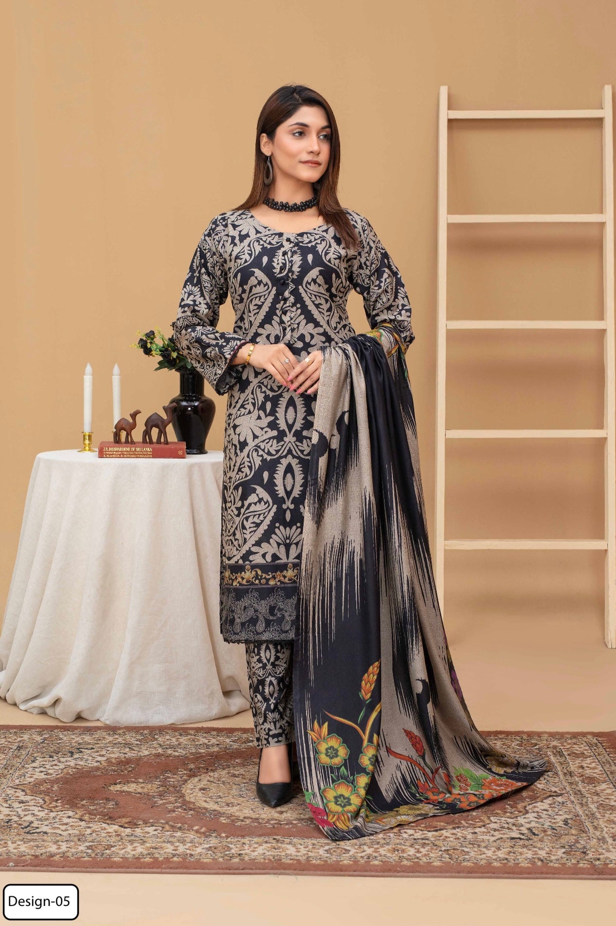 ASHYANA ‘Vol 20’ | Embroidered Dhanak 3pc Readymade  | ARC01