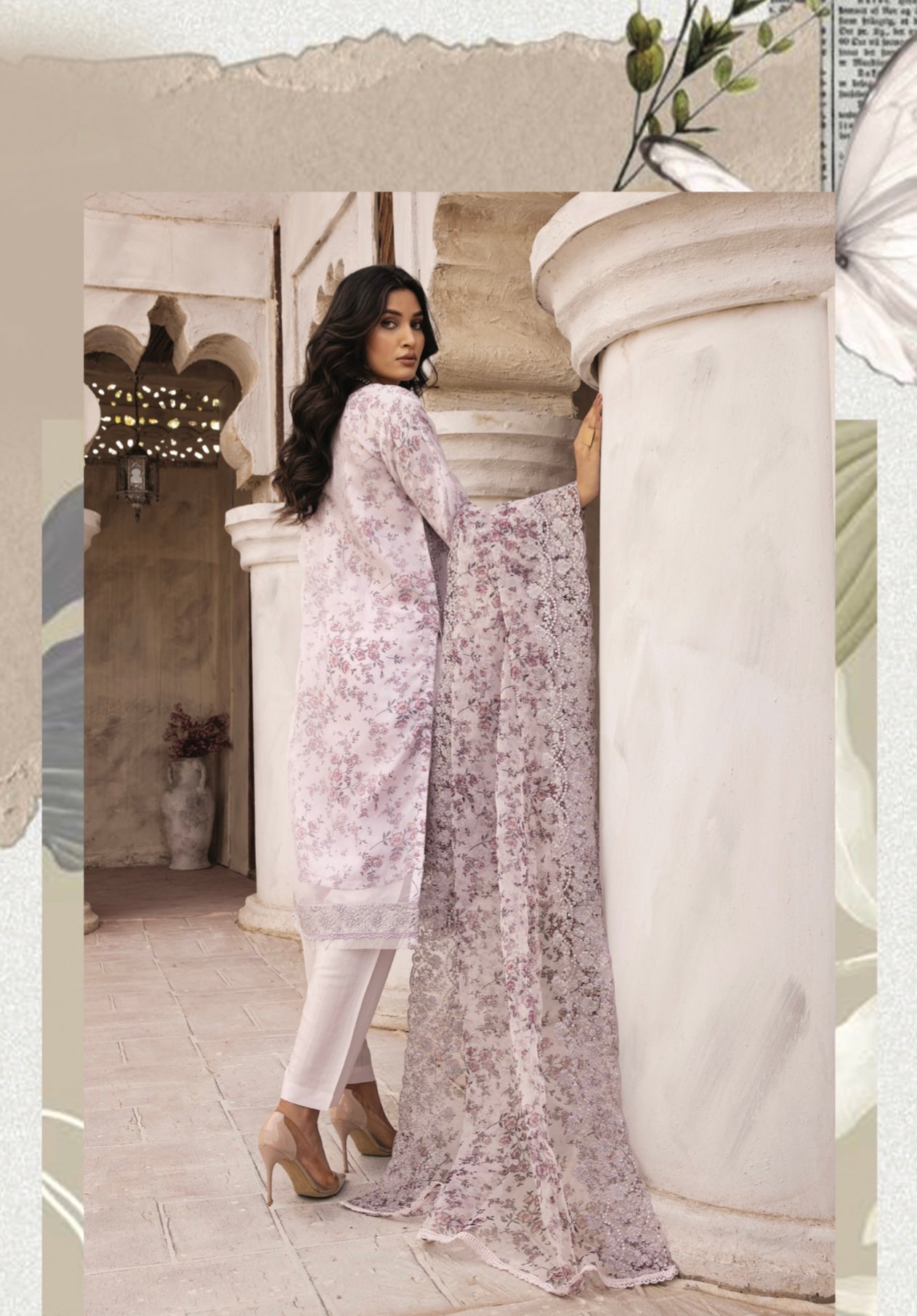 SIMRANS ‘Khaddi Lux’ | Embroidered Organza 3pc Readymade | SM654