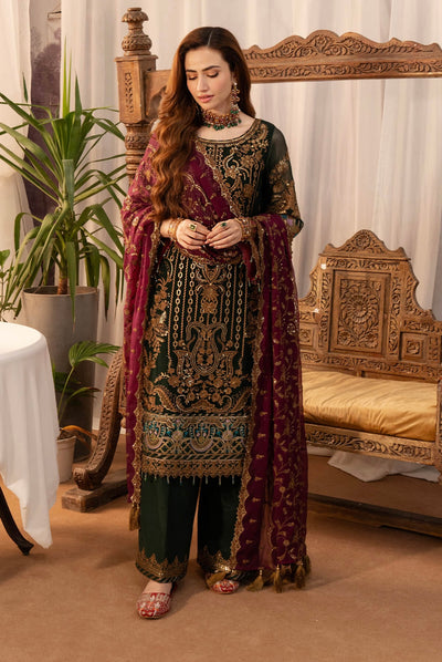 IMROZIA PREMIUM ‘Noor Jahan’ | Embroidered Chiffon Readymade | I-204