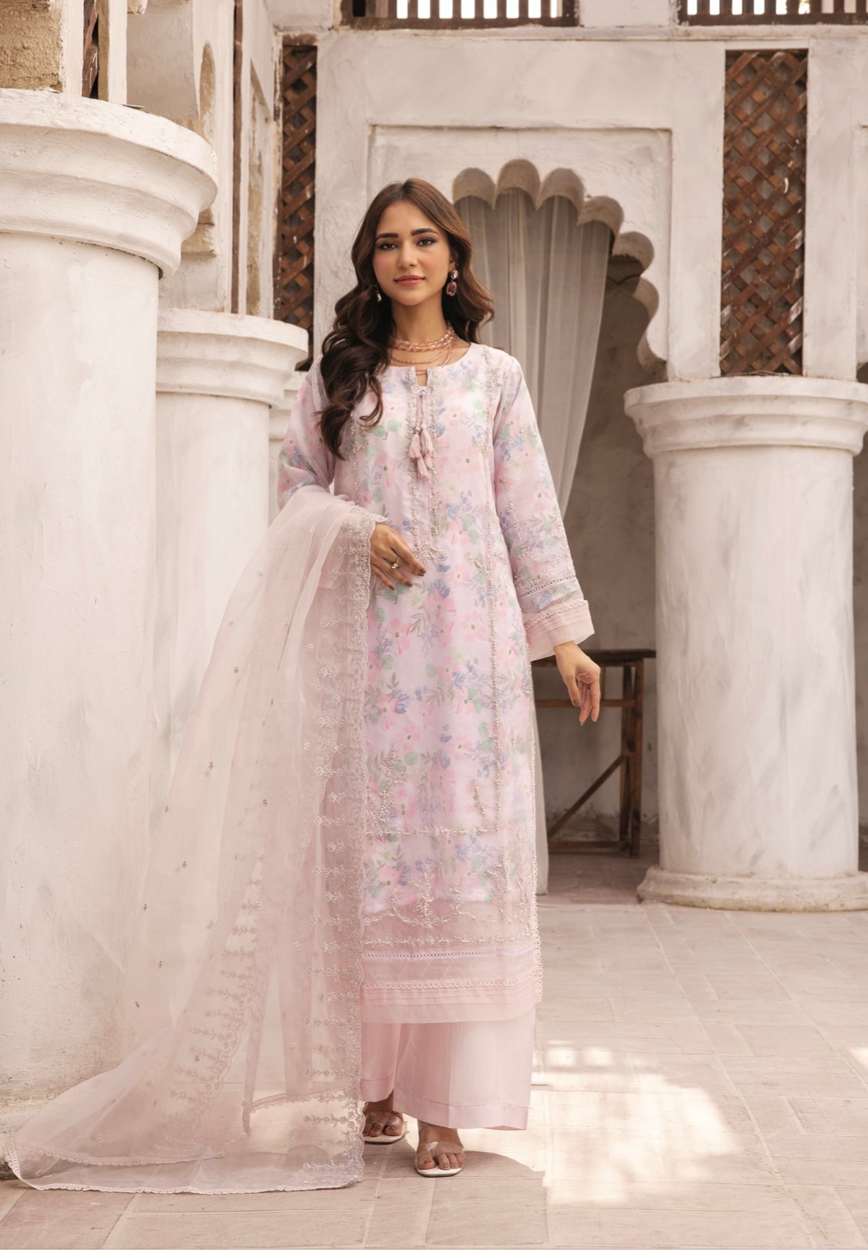 SIMRANS ‘Khaddi Lux’ | Embroidered Organza 3pc Readymade | SM656