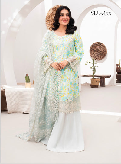 ALLY’s ‘Ayeza Khan’ | Embroidered Chikankari Mother & Daughter Readymade  | AL442