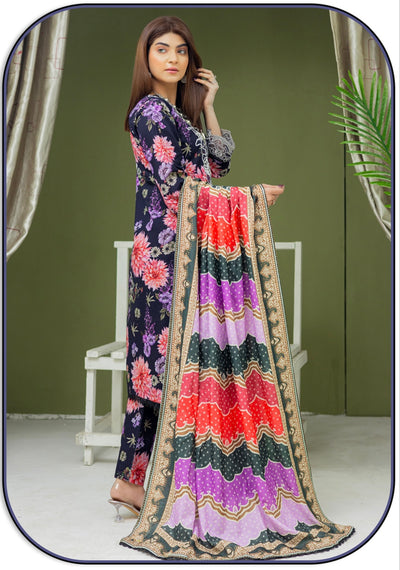 RANGZ ‘Gulaal’ | Embroidered Khaddar Readymade | RGZ033