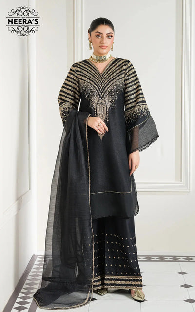 HEERAS | Luxury Embroidered Dhanak Readymade Traditional Womenswear | HSS033 Heeras