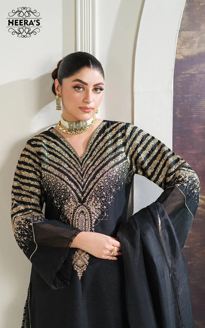 HEERAS | Luxury Embroidered Dhanak Readymade Traditional Womenswear | HSS033 Heeras