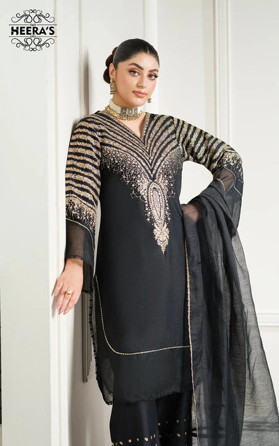 HEERAS | Luxury Embroidered Dhanak Readymade Traditional Womenswear | HSS033 Heeras