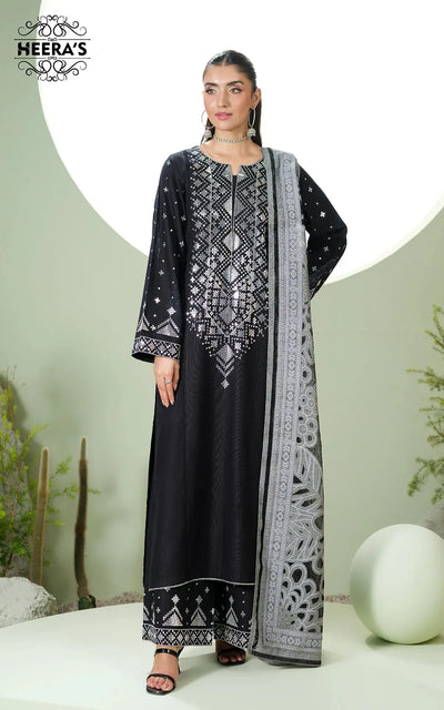 HEERAS | Luxury Embroidered Khaddar Readymade Traditional Womenswear | HSS034 Heeras