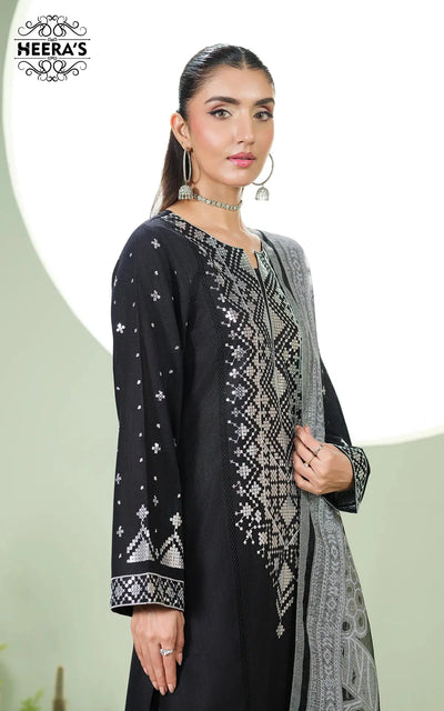 HEERAS | Luxury Embroidered Khaddar Readymade Traditional Womenswear | HSS034 Heeras