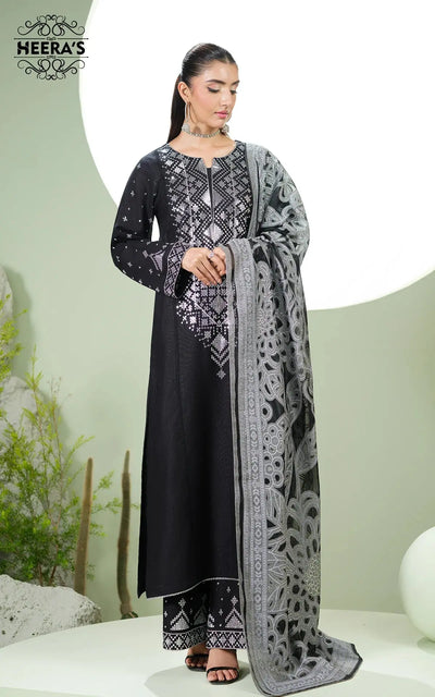 HEERAS | Luxury Embroidered Khaddar Readymade Traditional Womenswear | HSS034 Heeras