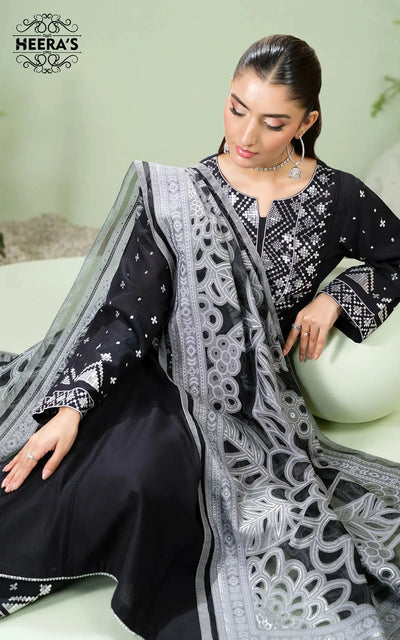 HEERAS | Luxury Embroidered Khaddar Readymade Traditional Womenswear | HSS034 Heeras