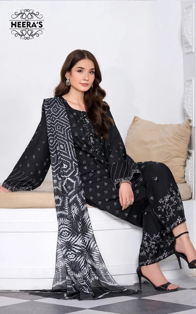 HEERAS | Luxury Embroidered Viscose Readymade Traditional Womenswear | HSS030 Heeras