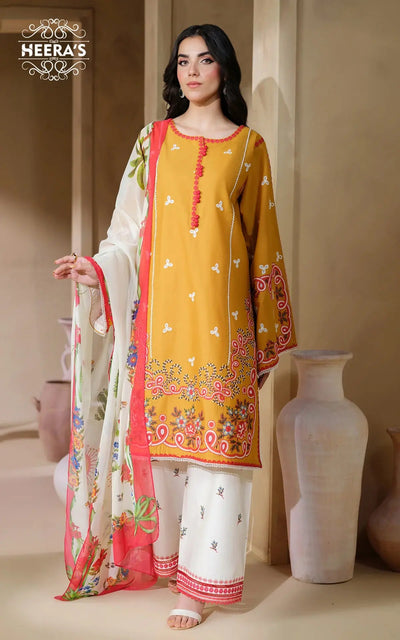 HEERAS | Luxury Embroidered Viscose Readymade Traditional Womenswear | HSS031 Heeras