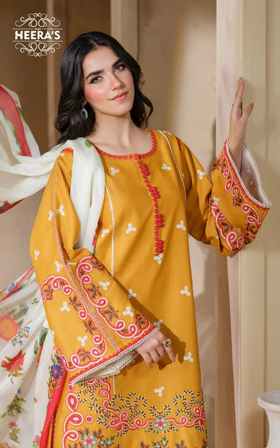 HEERAS | Luxury Embroidered Viscose Readymade Traditional Womenswear | HSS031 Heeras