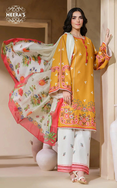 HEERAS | Luxury Embroidered Viscose Readymade Traditional Womenswear | HSS031 Heeras