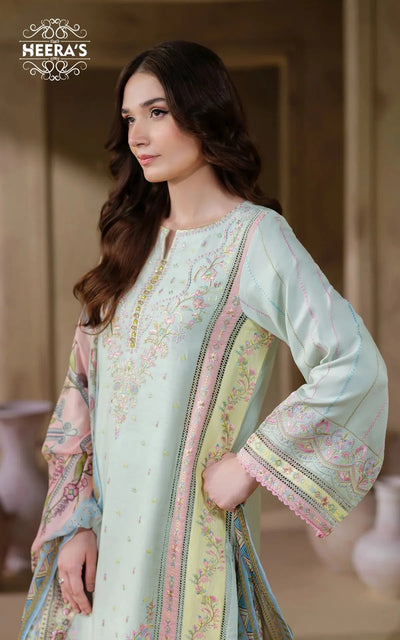 HEERAS | Luxury Embroidered Viscose Readymade Traditional Womenswear | HSS032 Heeras
