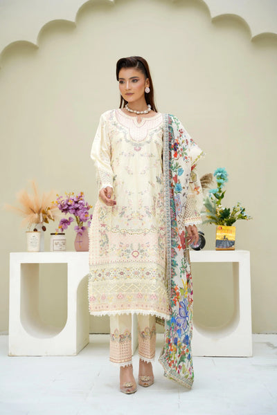 Inspired | Embroidered Cotton Readymade Womenswear Formal Traditional | SC193
