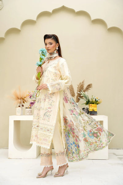 Inspired | Embroidered Cotton Readymade Womenswear Formal Traditional | SC193 S Creations