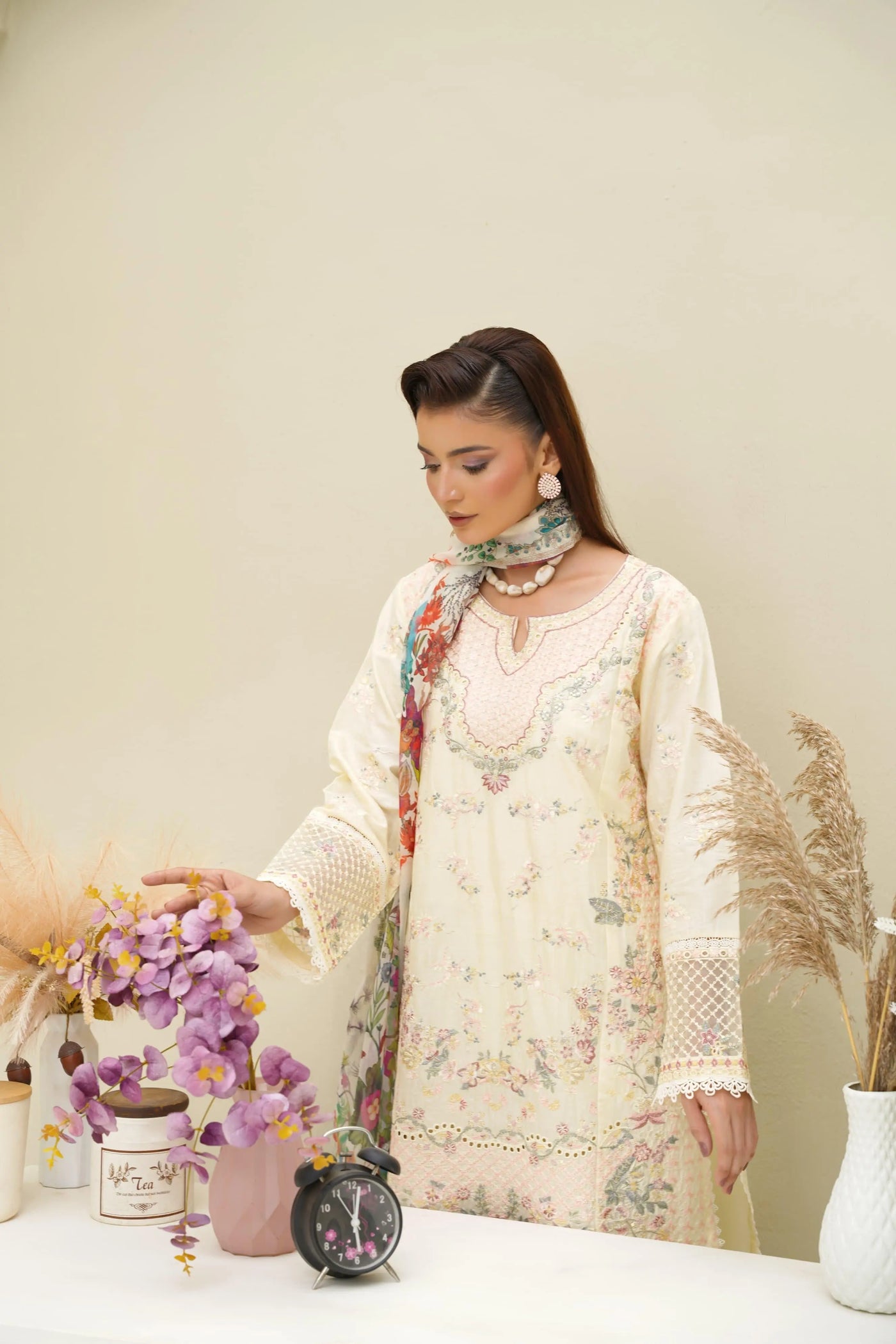 Inspired | Embroidered Cotton Readymade Womenswear Formal Traditional | SC193