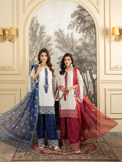 KARMA ‘Roohi’ | Embroidered Chiffon Pakistani Readymade Traditional Wonensweae | F-463