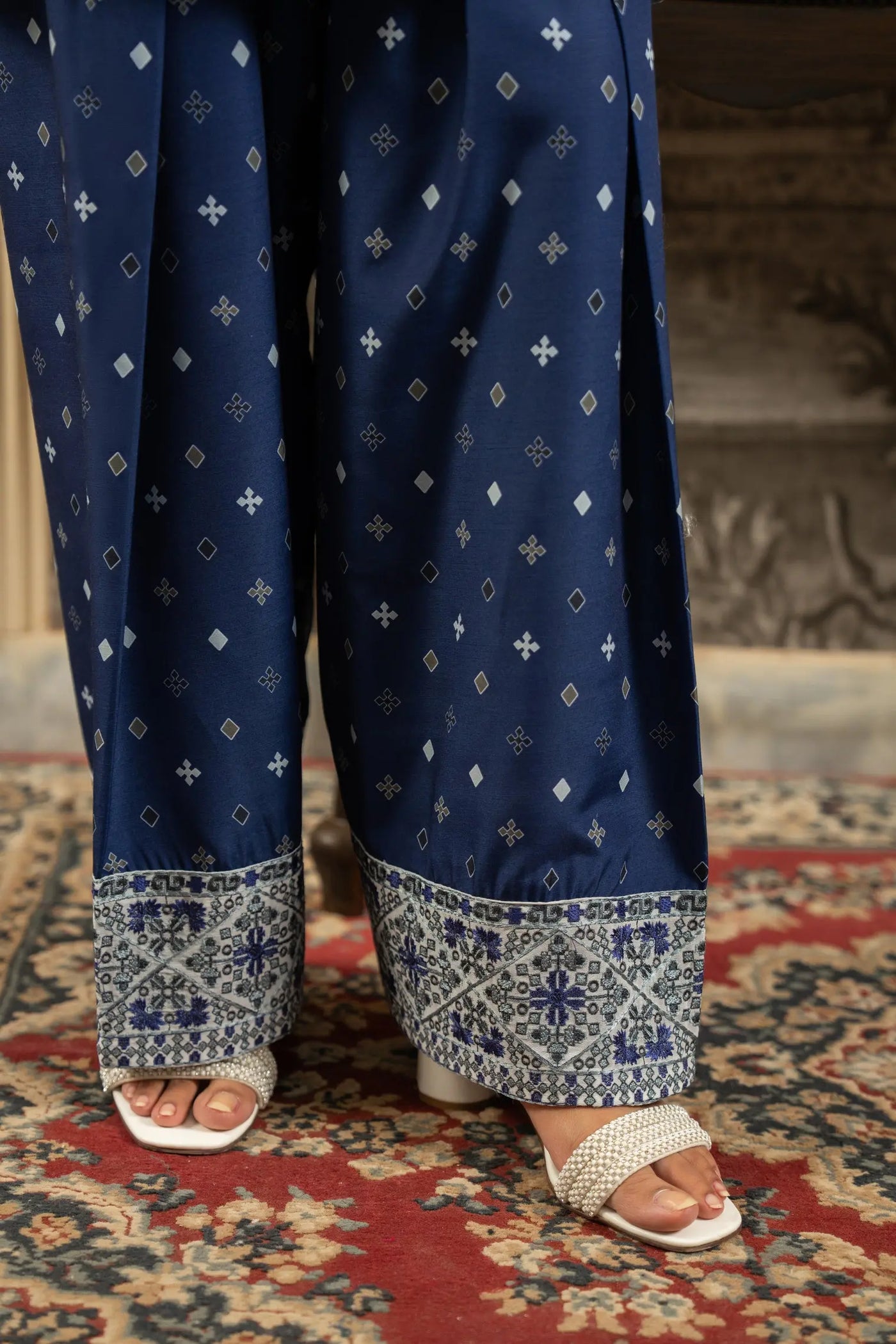 KARMA ‘Roohi’ | Embroidered Chiffon Pakistani Readymade Traditional Wonensweae | F-463