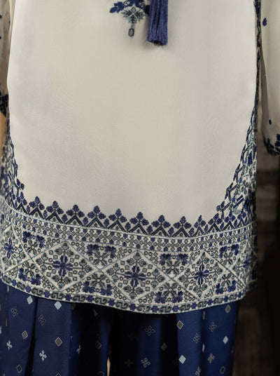 KARMA ‘Roohi’ | Embroidered Chiffon Pakistani Readymade Traditional Wonensweae | F-463