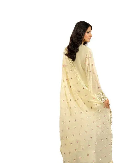 KARMA ‘Roohi’ | Embroidered Chiffon Pakistani Readymade Traditional Wonensweae | F-464 Karma