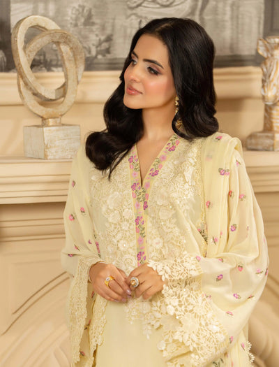 KARMA ‘Roohi’ | Embroidered Chiffon Pakistani Readymade Traditional Wonensweae | F-464 Karma