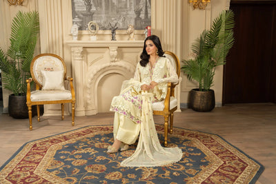 KARMA ‘Roohi’ | Embroidered Chiffon Pakistani Readymade Traditional Wonensweae | F-464