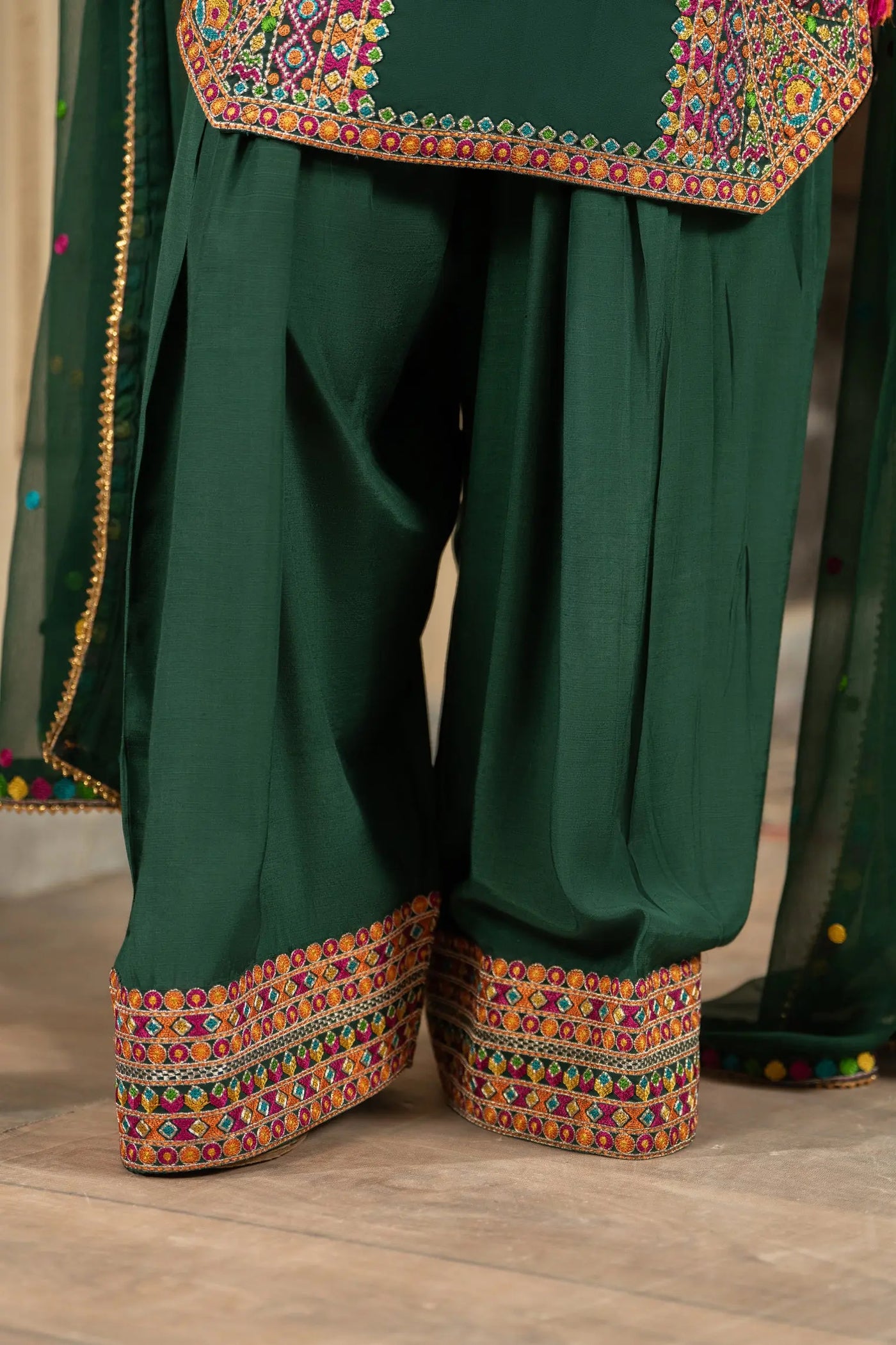 KARMA ‘Roohi’ | Embroidered Chiffon Pakistani Readymade Traditional Wonensweae | F-465