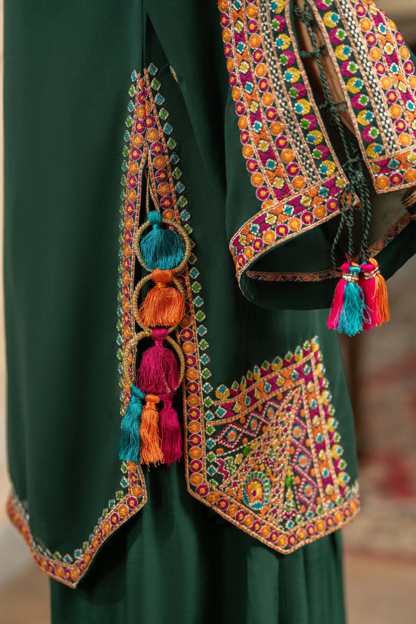 KARMA ‘Roohi’ | Embroidered Chiffon Pakistani Readymade Traditional Wonensweae | F-465