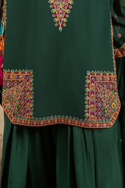 KARMA ‘Roohi’ | Embroidered Chiffon Pakistani Readymade Traditional Wonensweae | F-465