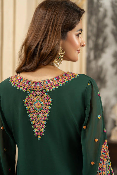 KARMA ‘Roohi’ | Embroidered Chiffon Pakistani Readymade Traditional Wonensweae | F-465